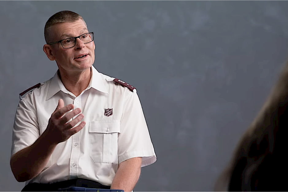  Captain Brad McIver conducts an interview.
